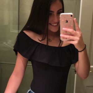 Black Abercrombie Bodysuit